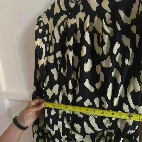 Women Multicolored Allover Print  Sleeve  Ruffle Dress size S - Picture 7 of 12